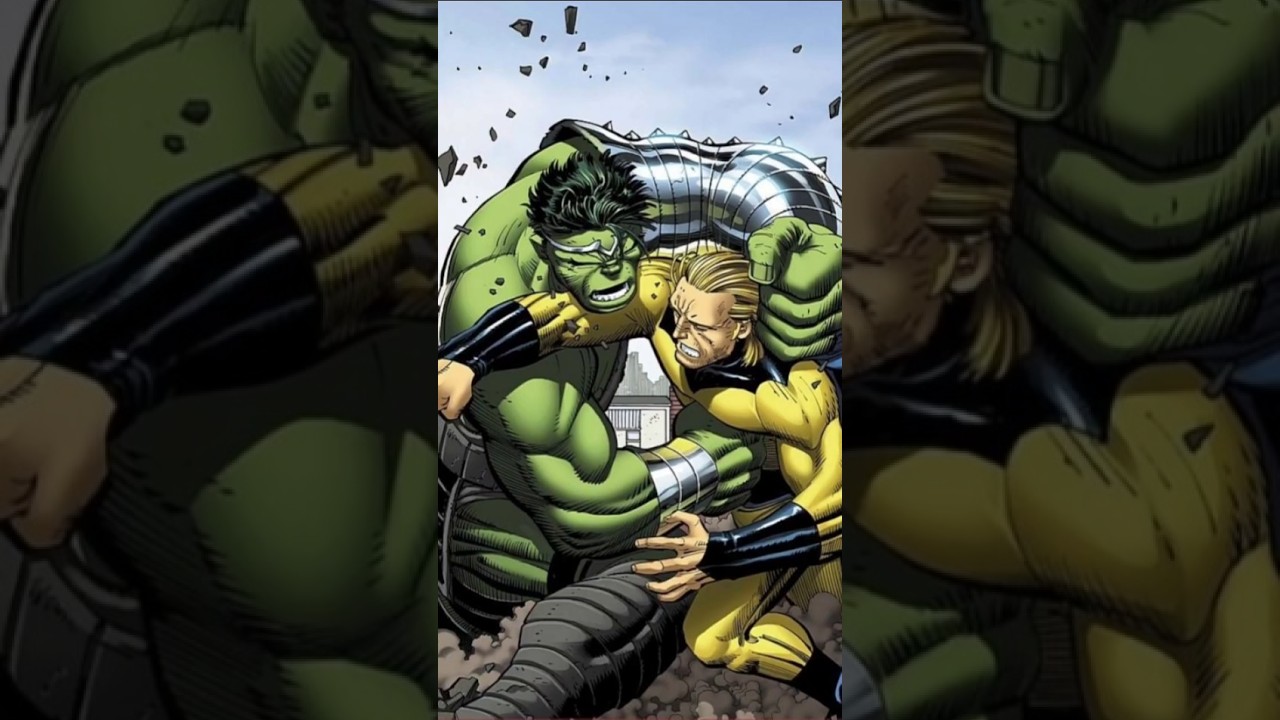 Sentry Fights Hulk And Burns Out