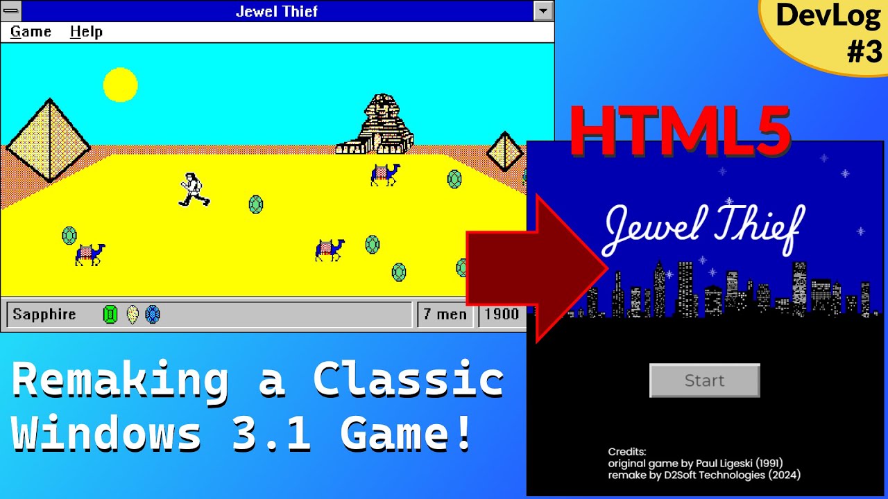 Remaking a 33-Year-Old Windows 3.1 Game using HTML5 | DevLog 3