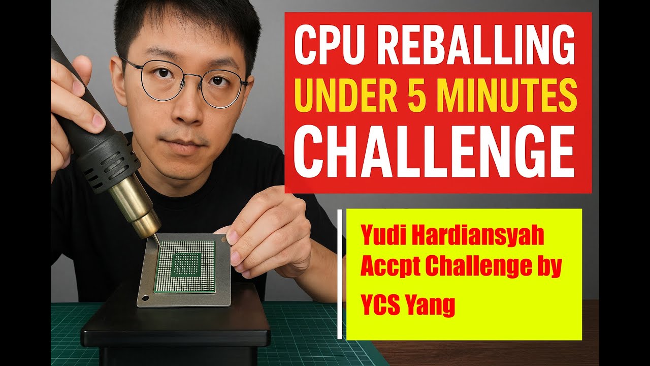 CPU Reballing Under 5 Minutes Challenge | YCS Yang’s Ultimate Speed Repair