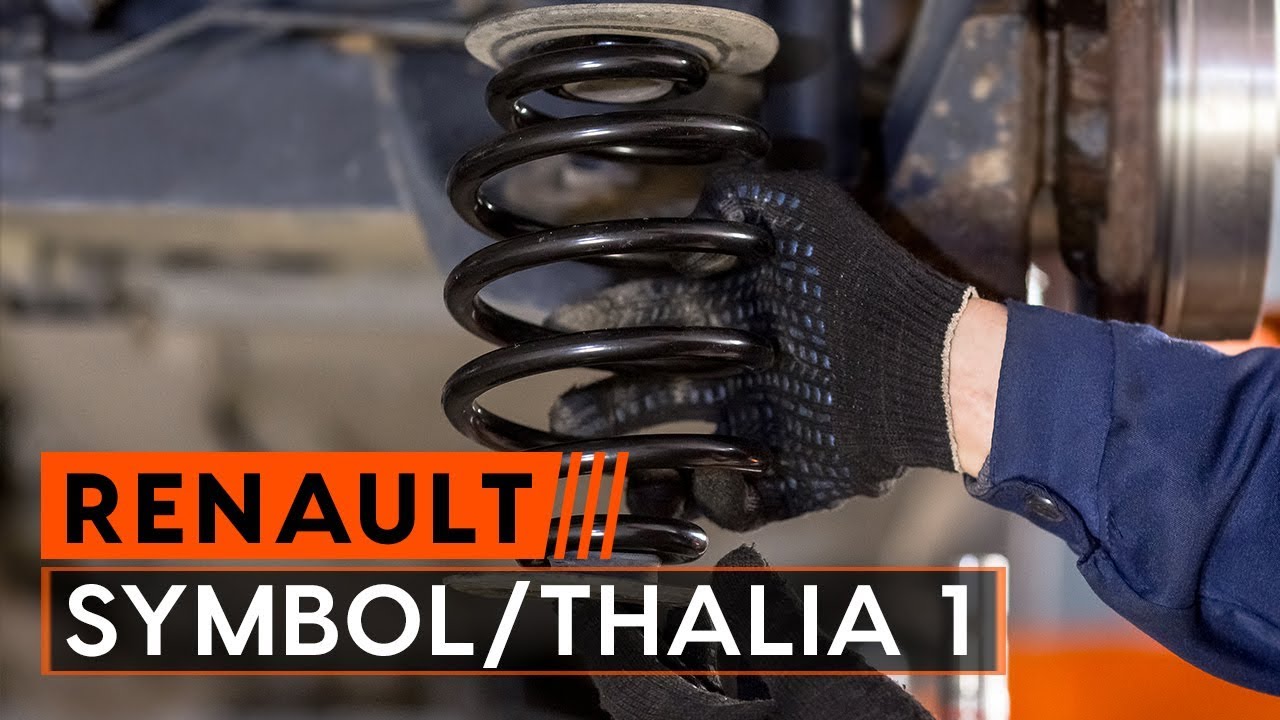 How to change springs on RENAULT SYMBOL/THALIA 1 [TUTORIAL AUTODOC]
