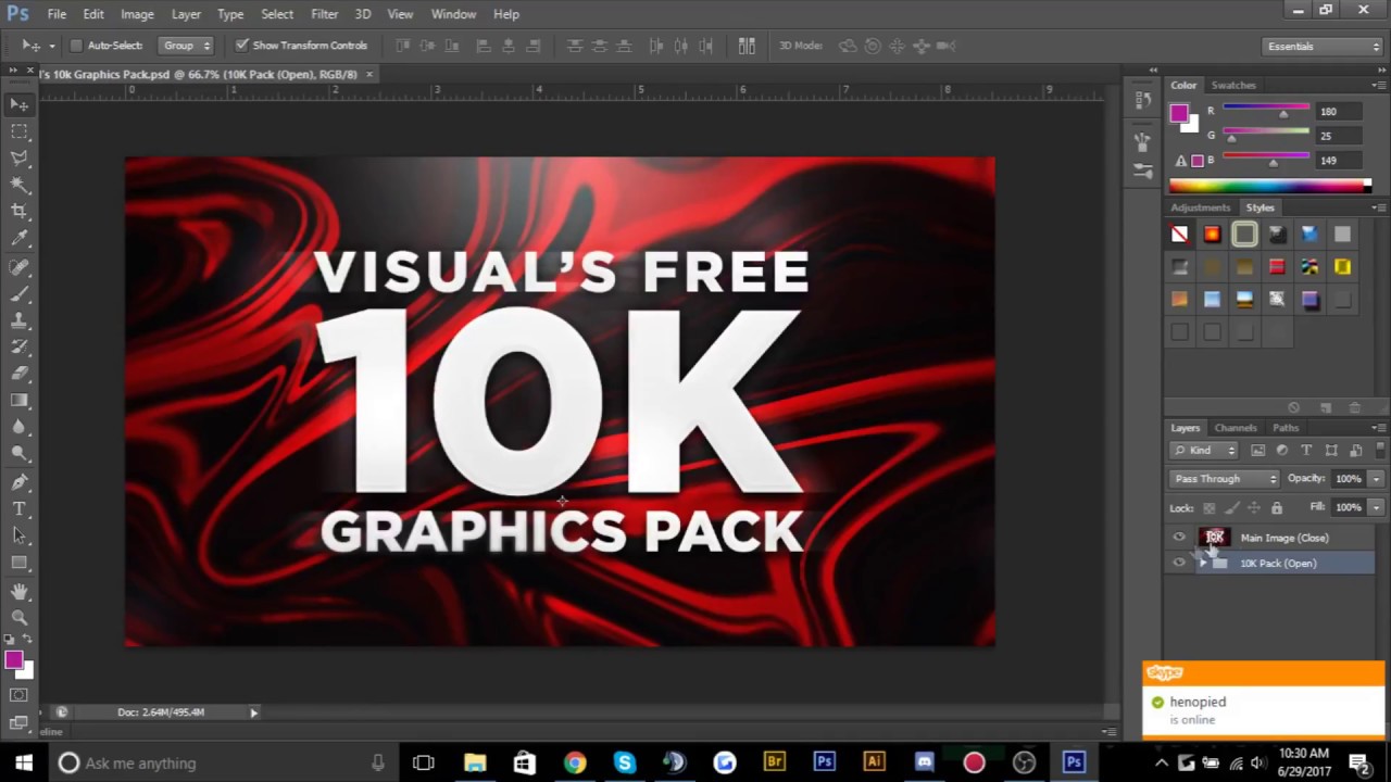 HOW TO DOWNLOAD FREE GRAPHIC PACKS// Photoshop Tutorial