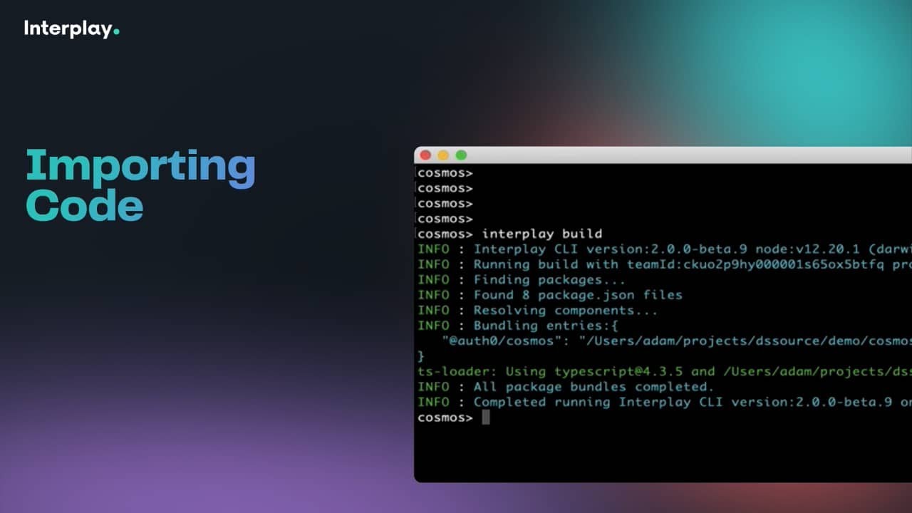 importing code to interplay