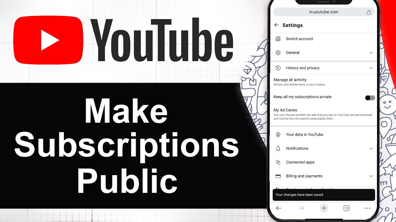 How To Make Your YouTube Subscriptions Public on Mobile (Step By Step)