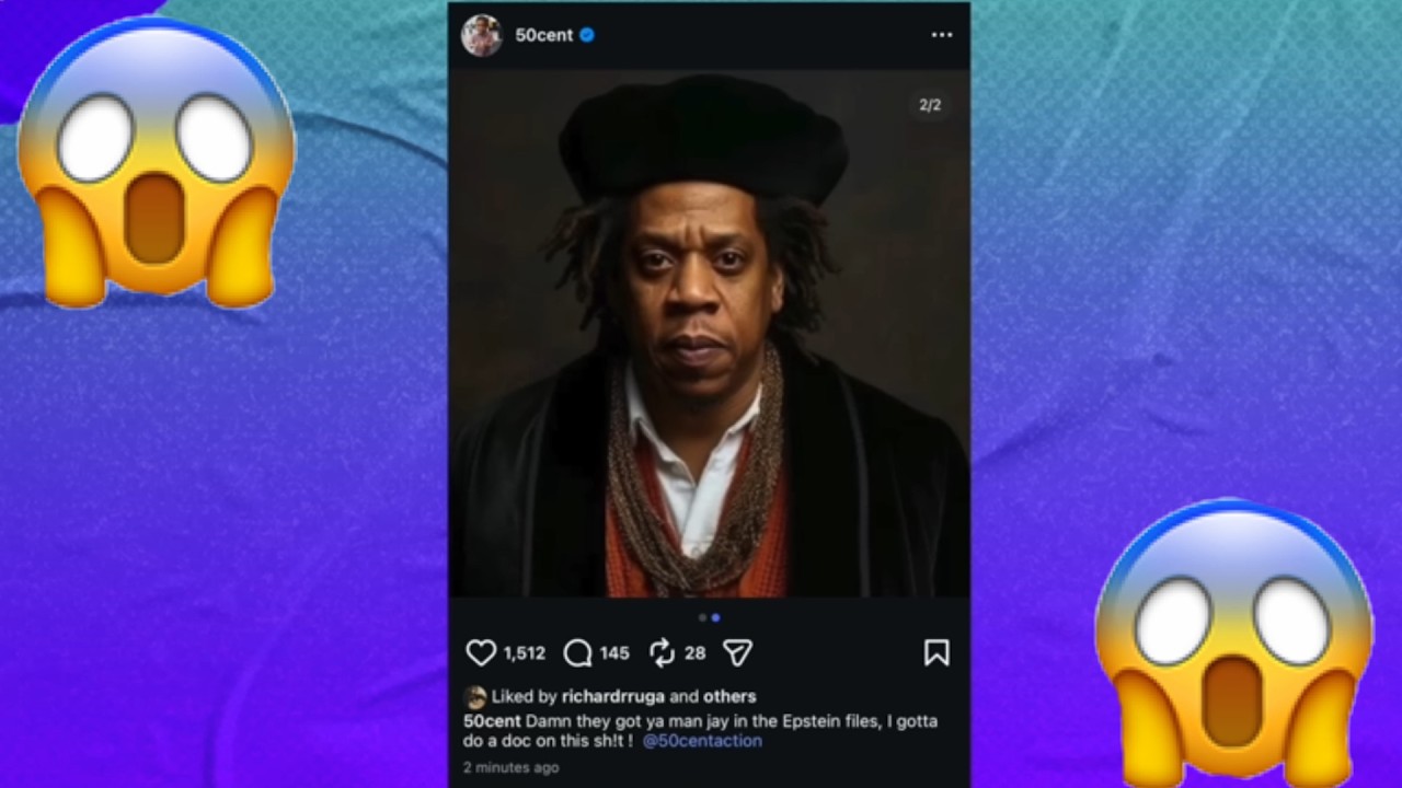 50 Cent Reacts To Jay-Z Being Named In Epstein Files...