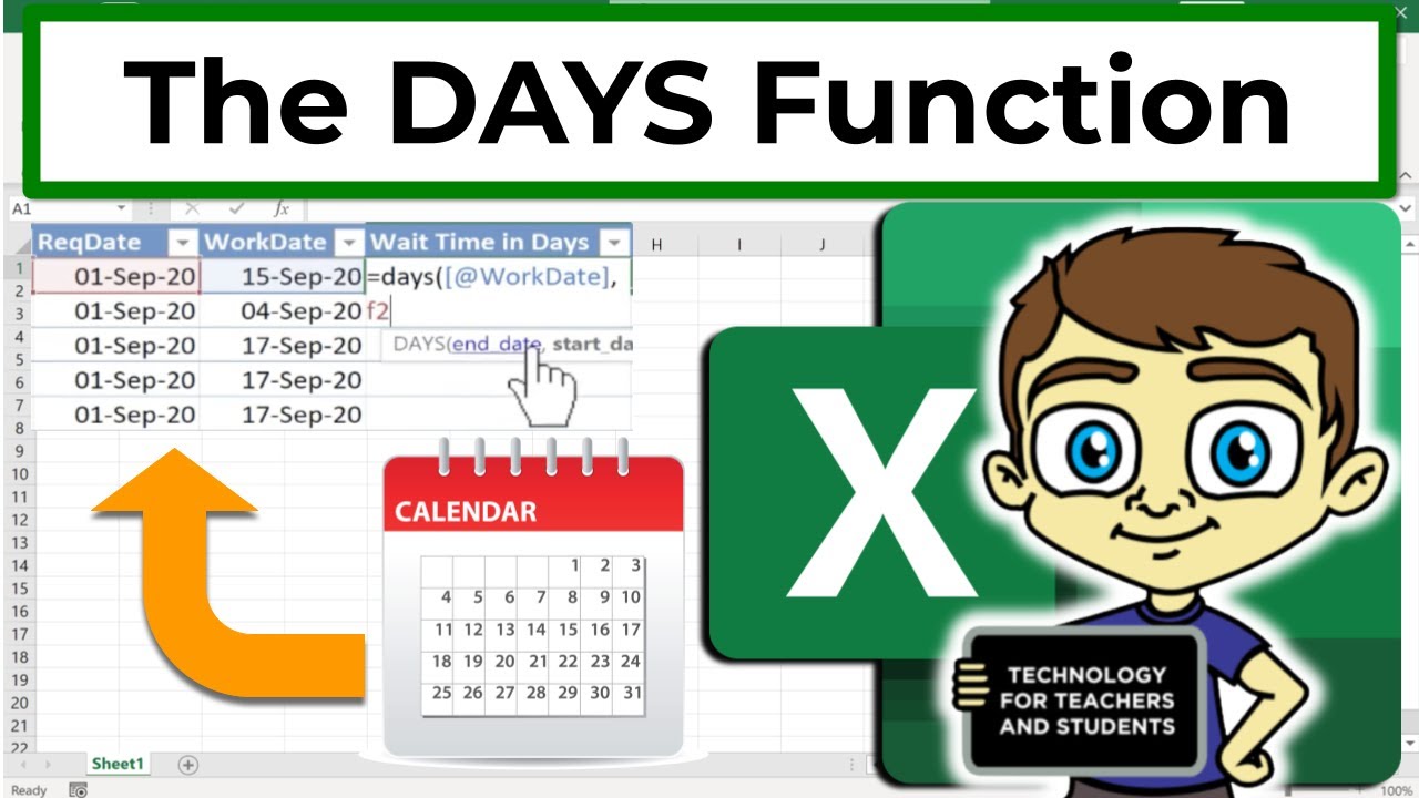 The Excel DAYS Function is INCREDIBLE (Easy Tutorial)