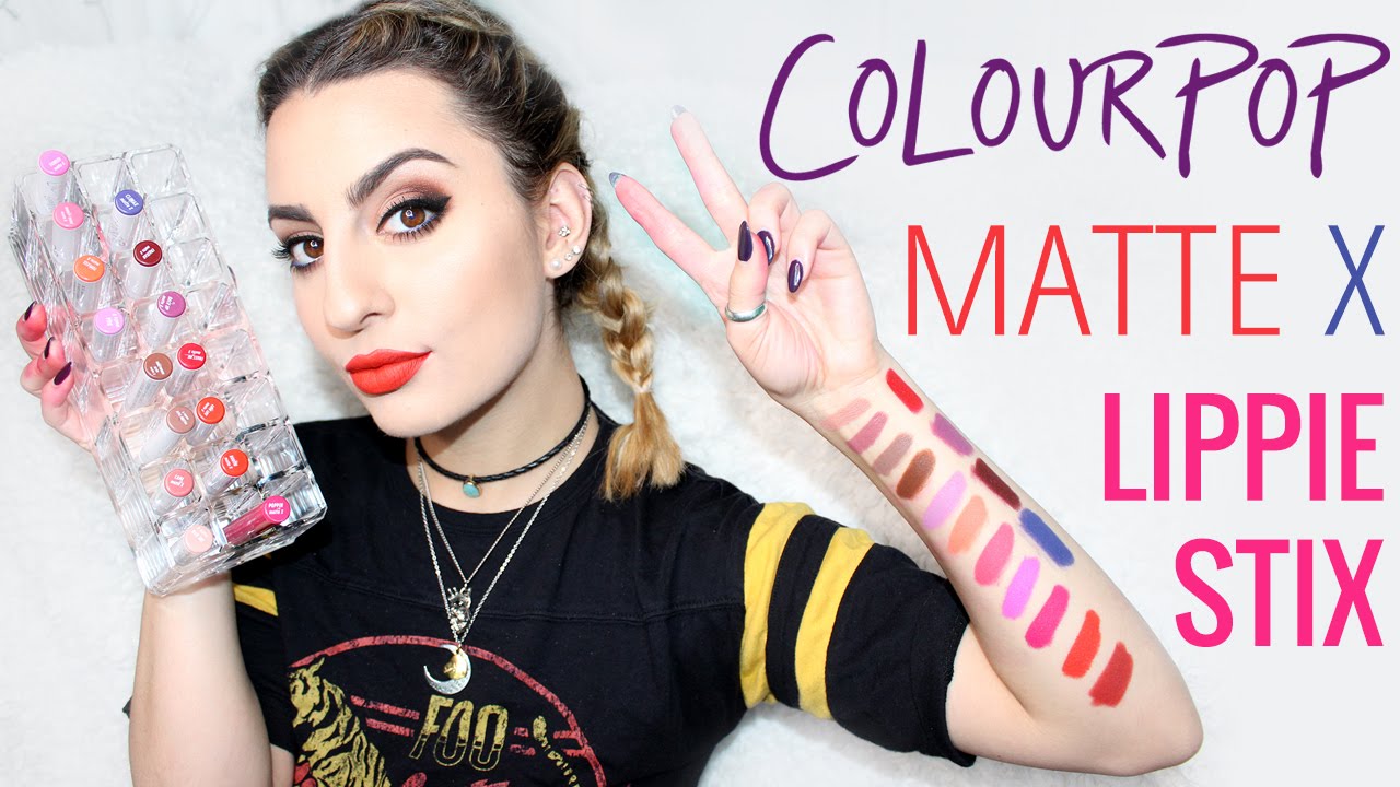 ColourPop Matte X Lippie Stix Swatches