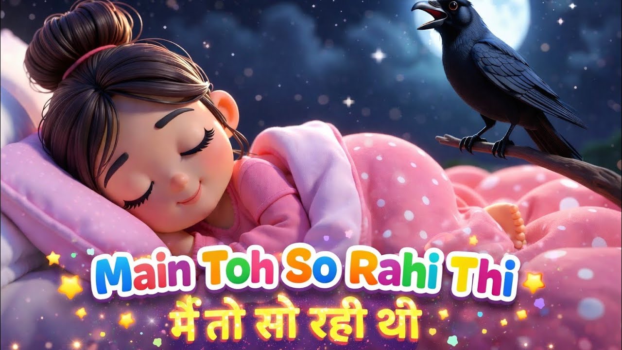 Main Toh So Rahi Thi | मैं तो सो रही थी | Hindi Rhymes @kismistoons 