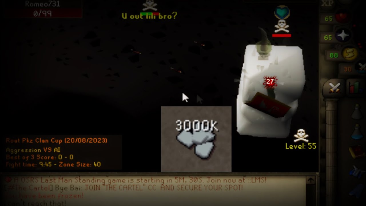Aggression Snatches 3B OSRS From Echo / Ratgang in Clan Cup