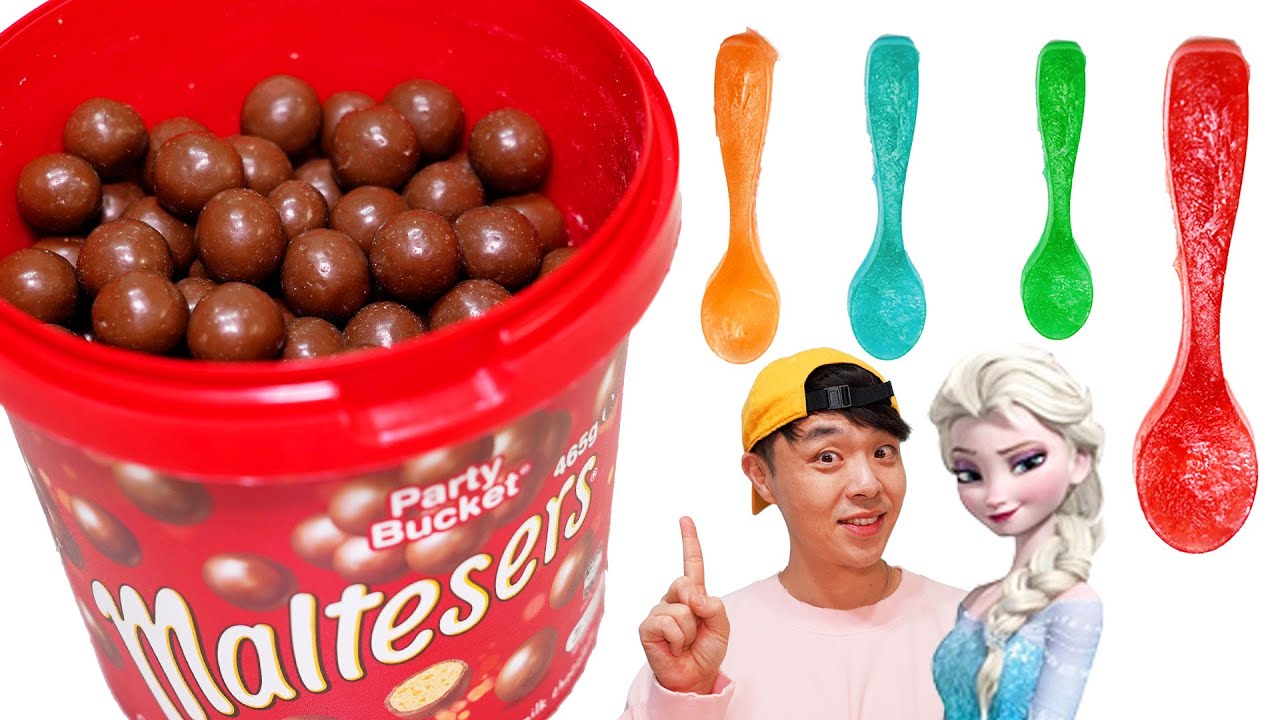 Maltesers frozen Mukbang 몰티져스 먹방 MUKKABI Elsa 먹깨비 x 엘사
