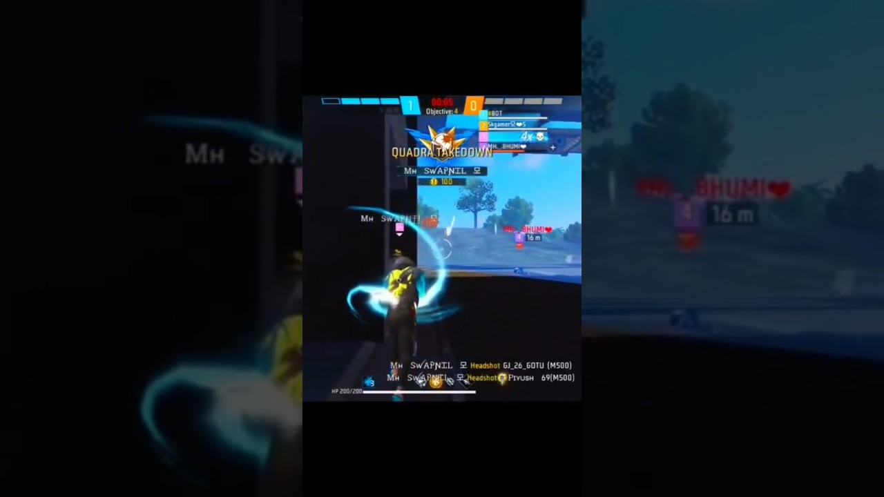 M500 Se 1 vs 4 only one tap montage #freefire #treandingshort #viralshorts #ff