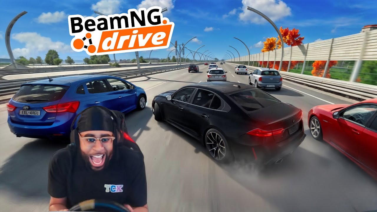 Drifting through HEAVY traffic in the NEW G90 M5!!! lmaooo | BeamNG.Drive