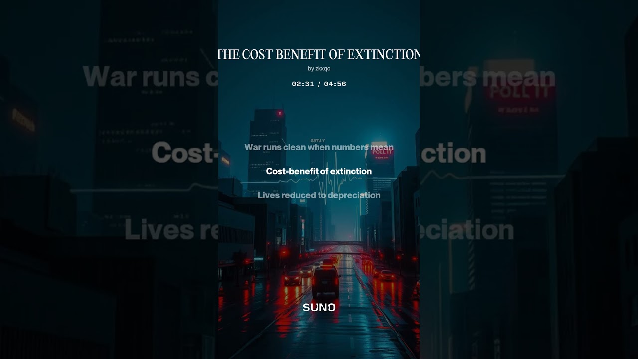 THE COST BENEFIT OF EXTINCTION