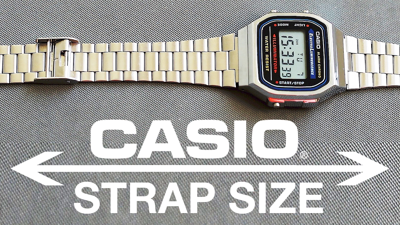 Как отрегулировать ремешок часов Casio - Casio A168W-1