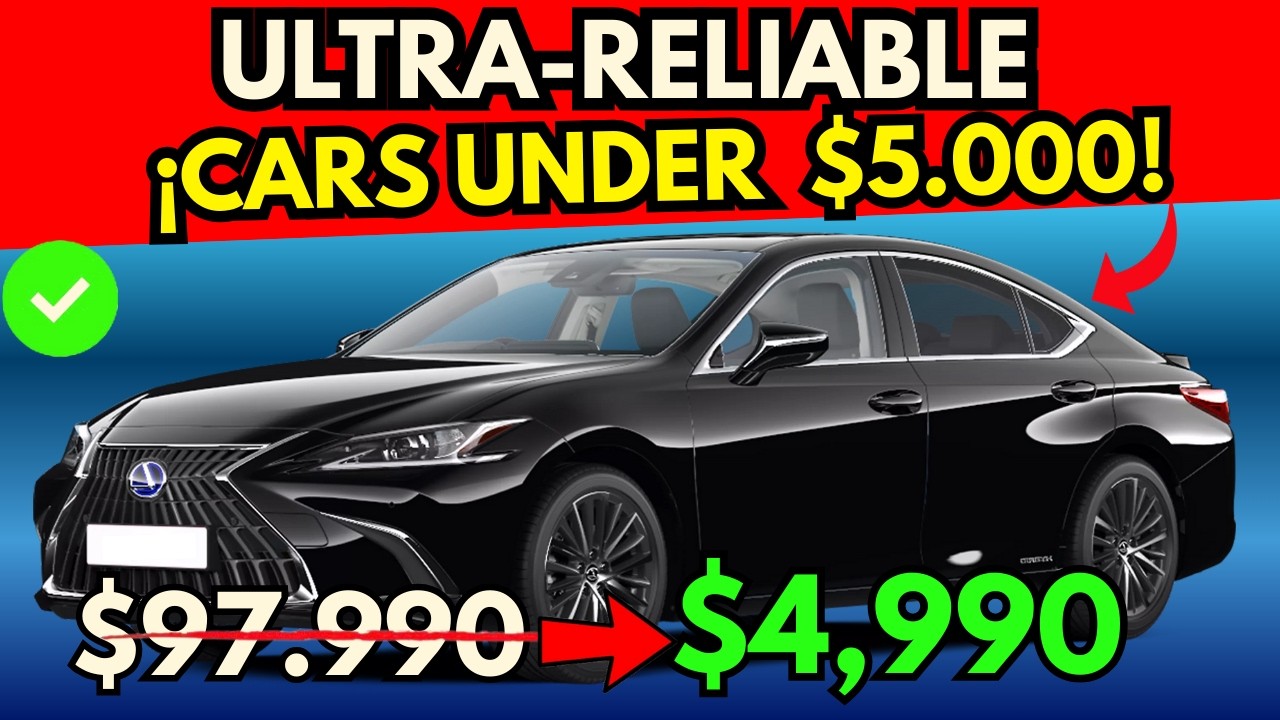 5 ULTRA RELIABLE CARS UNDER $5.000 🔥