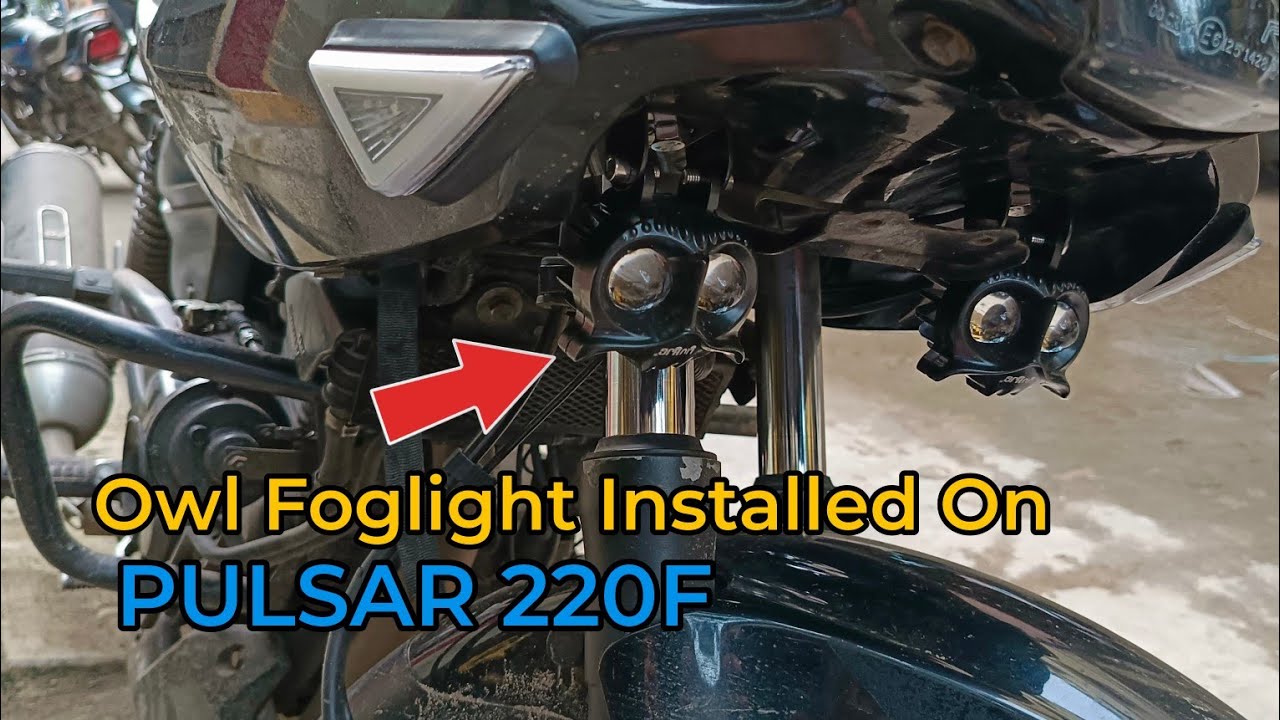 Owl Fog Light Installed On Pulsar 220F | Peter Vlogs Tamil