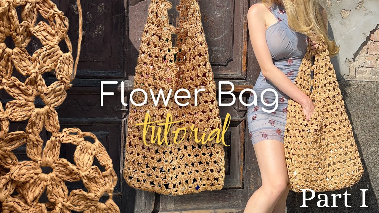 How to Crochet a Flower Bag | Continuous Join As You Go Method | Part 1