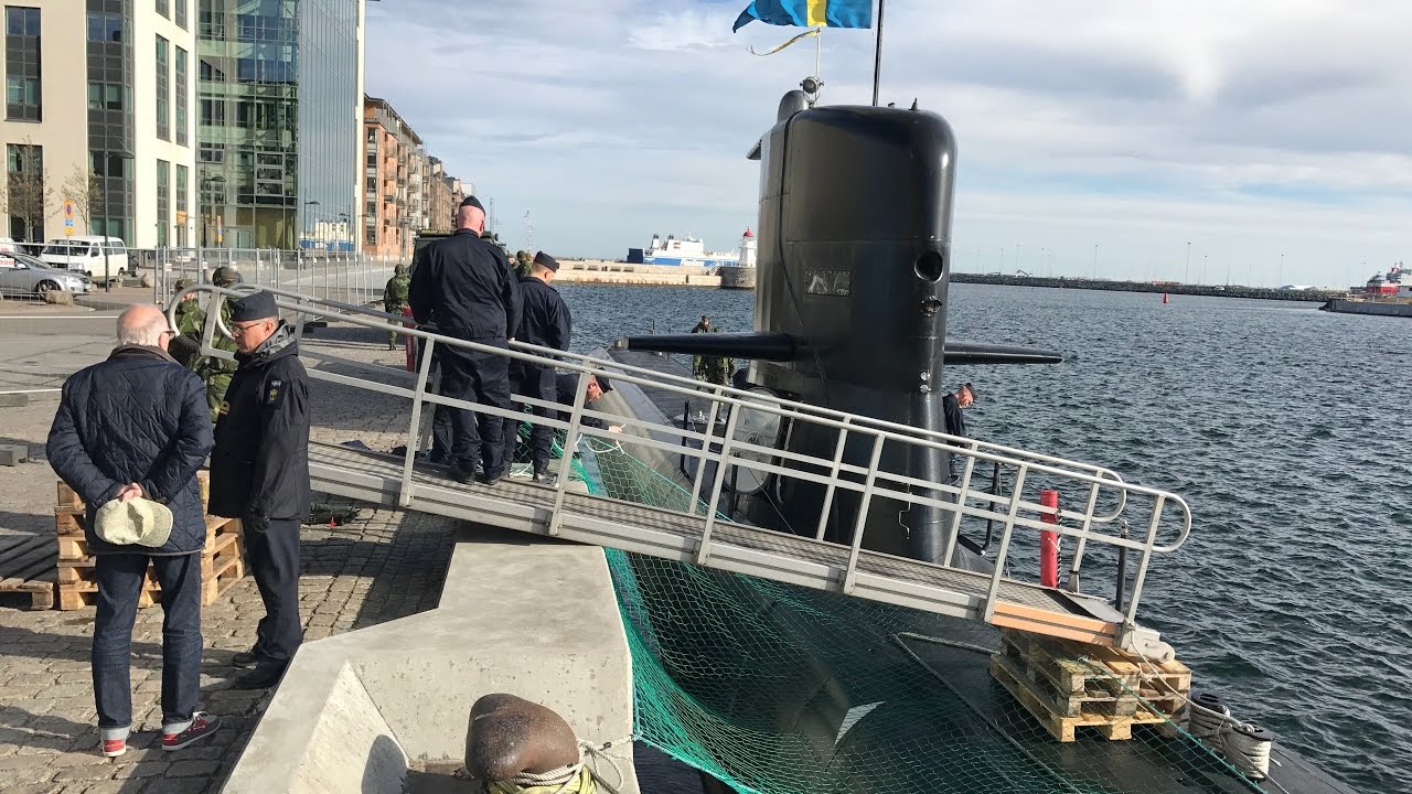 Svensk ubåt väckte uppståndelse i Malmö