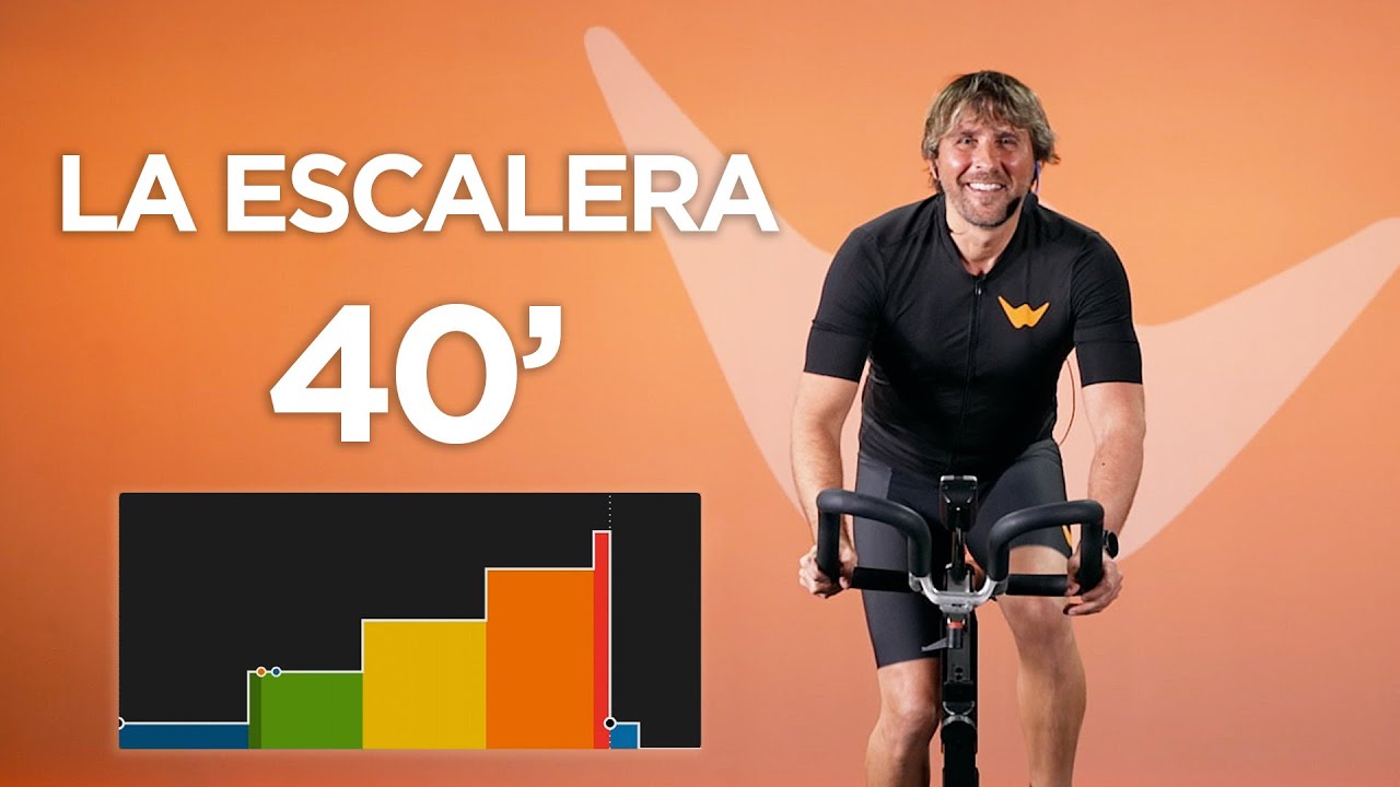 La escalera de intensidad. Clase completa ciclo indoor de 40 minutos