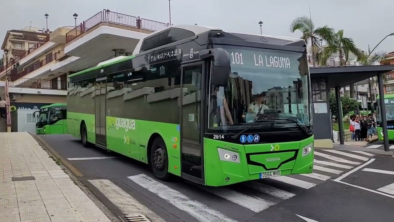 Estaci&oacute;n de Guaguas de La Orotava: bus nr. 2914, route 101
