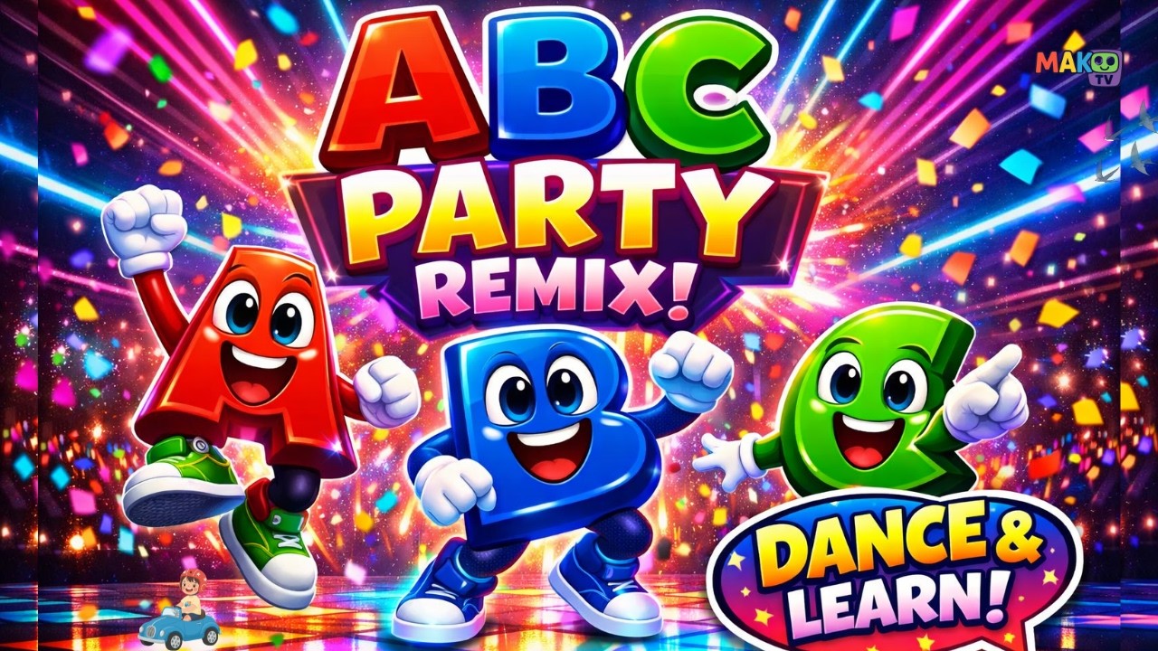 ABC Party Remix 🎉 | Dance, Clap & Jump! | Fun Alphabet Song for Kids | MAK TV