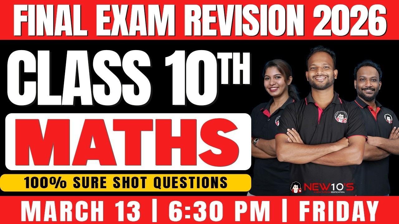 CLASS 10 STATE || MATHS || FINAL  EXAM ||  2025 - 2026 SURE QUESTION DISCUSSION || NEW10'S