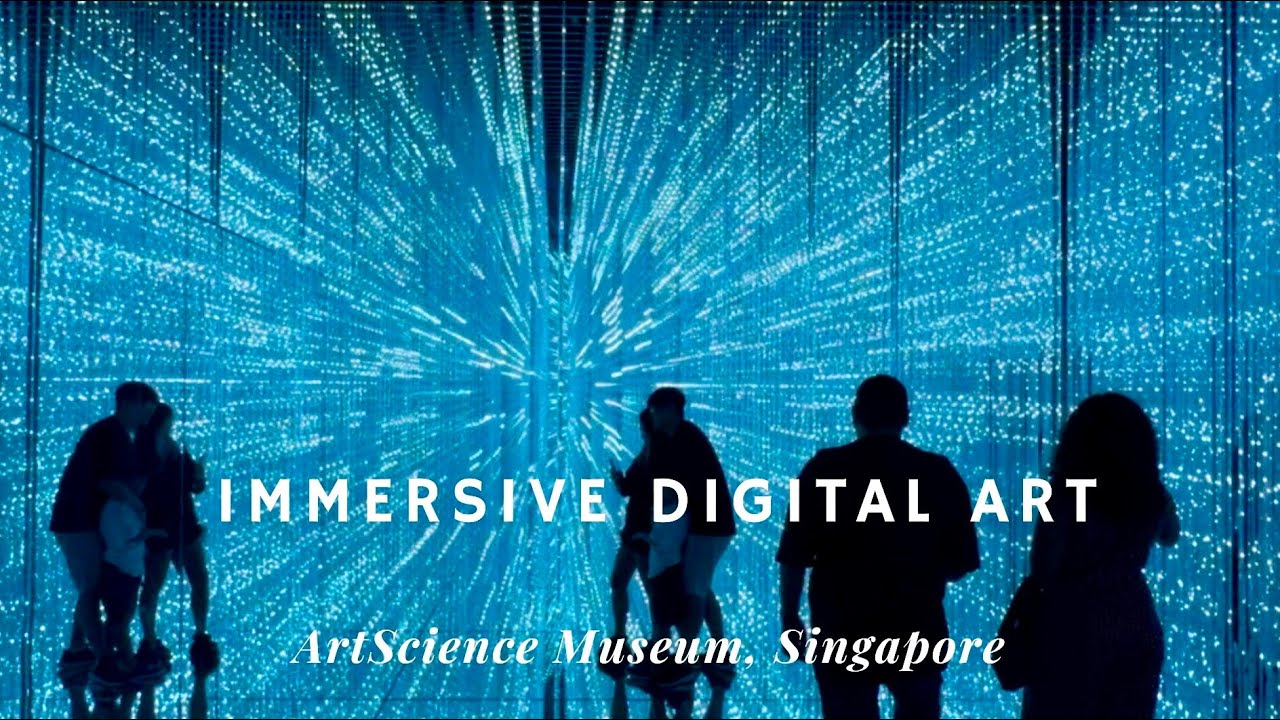 Future World at ArtScience Museum Singapore 🇸🇬 | Immersive Digital Art. Ambient sound only.