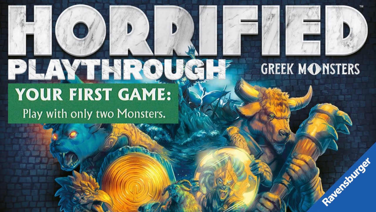 Horrified: Greek Monsters - First Game playthrough (Mariner and Traveler vs Cerberus and Basilisk)