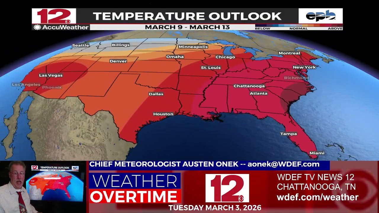 WDEF TV NEWS 12 WEATHER OVERTIME - TUE MAR 3 2026!