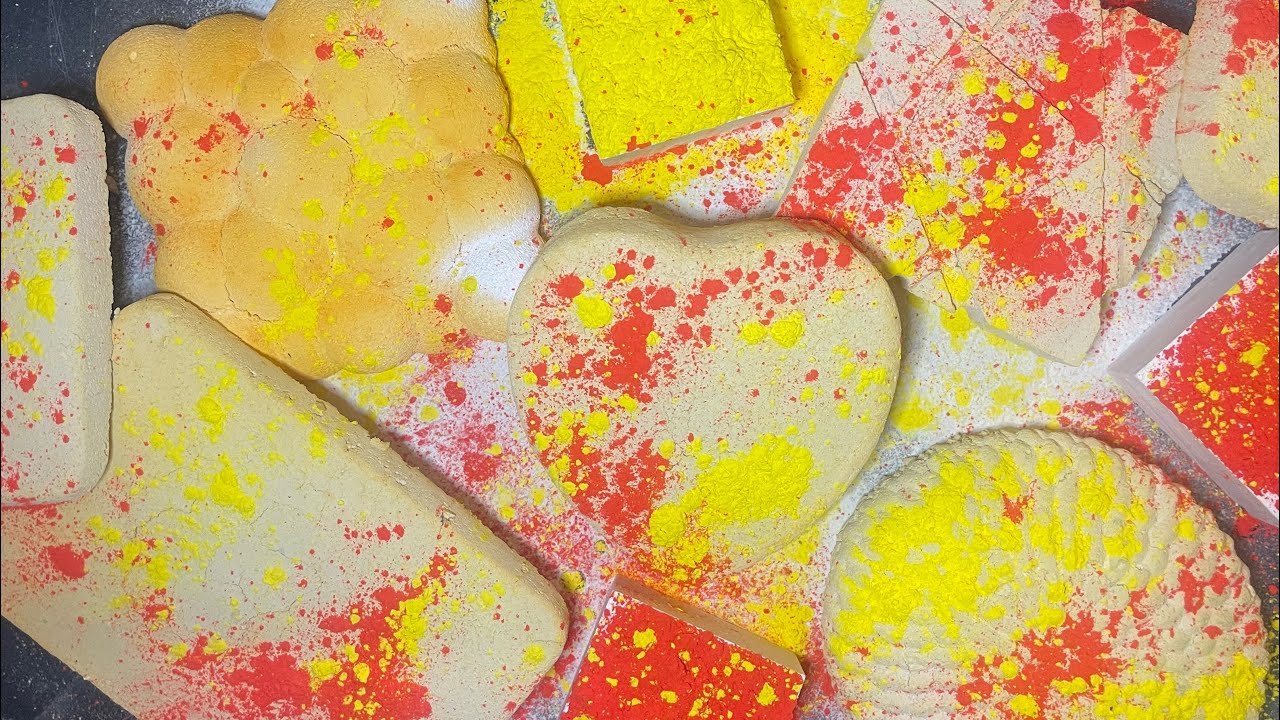 FRESH BLOCKS + GRITTY REFORMS 💛🧡♥️ ASMR | ODDLYSATISFYING | GYM CHALK | STRESS RELIEF