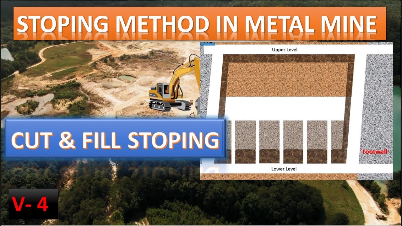 CUT & FILL stoping / animation / stoping methods / metal mining