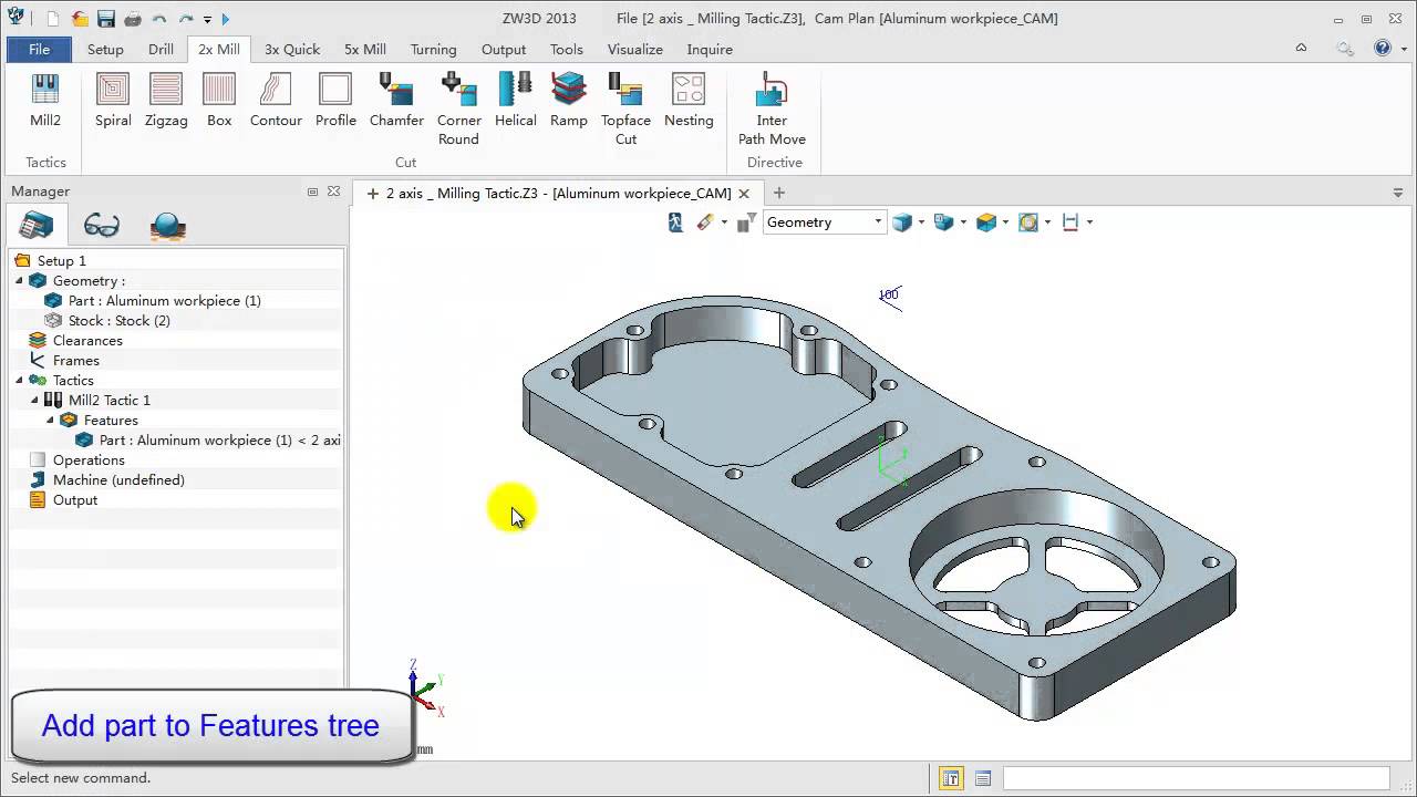 2 Axis Milling Tactic