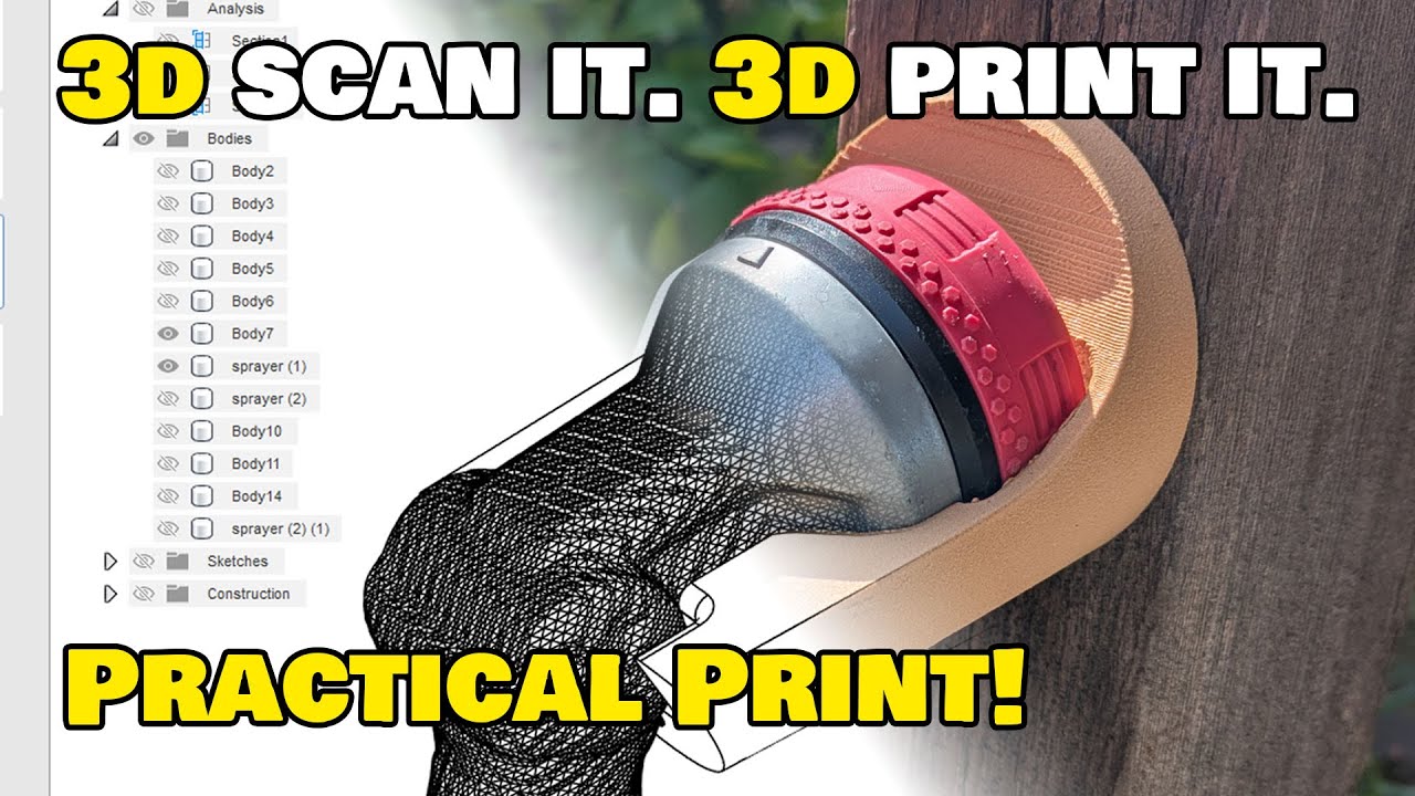 3d Scanning My Hose Sprayer to 3d Print The Perfect Holster