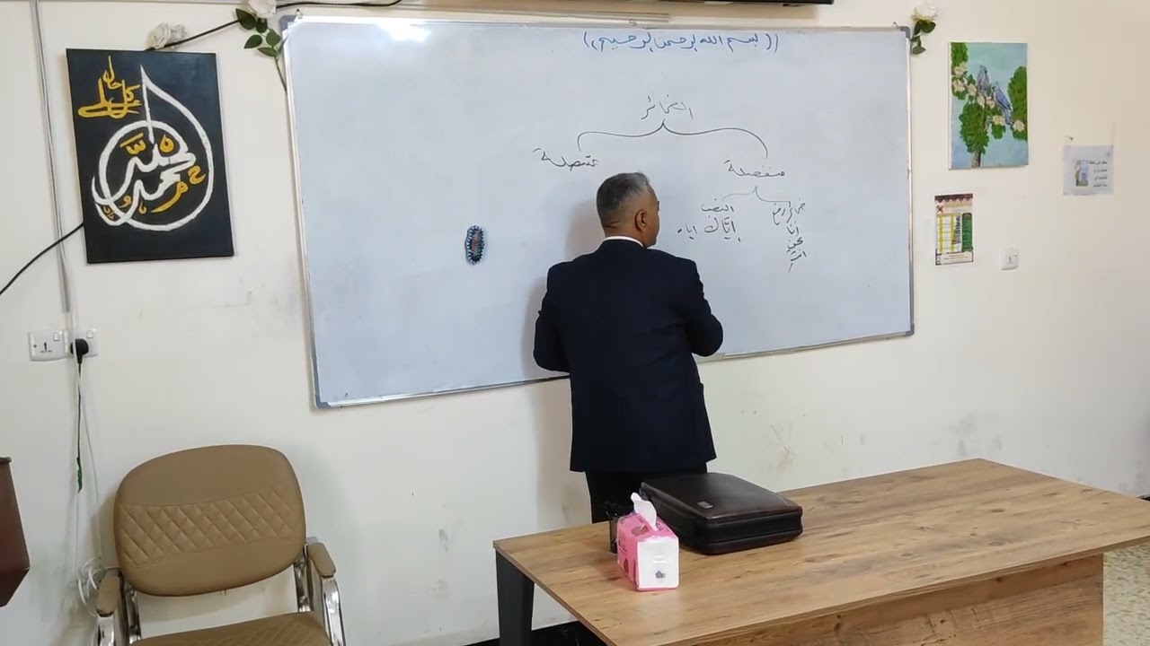 الضمائر المتصلة والمنفصلة@ شرح ابن عقيل قسم اللغة العربية كلية التربية جامعة الفلوجة@عمر علي الدليمي
