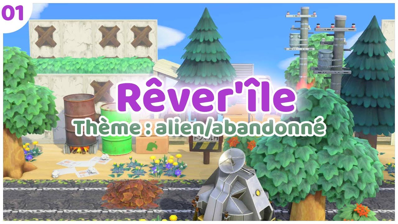 👽 ACNH | Nebulys : Rêver'île thème alien/abandonné #01