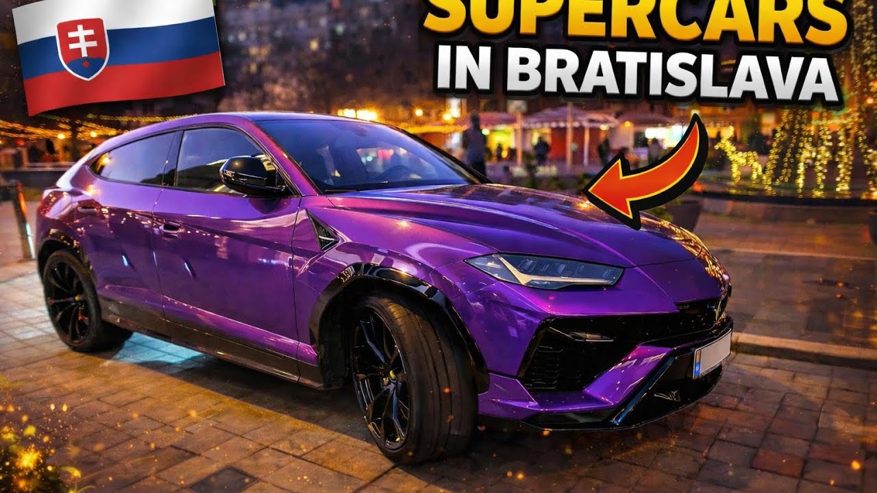 Cars in Bratislava (Maserati,Dodge,Lamborghini)