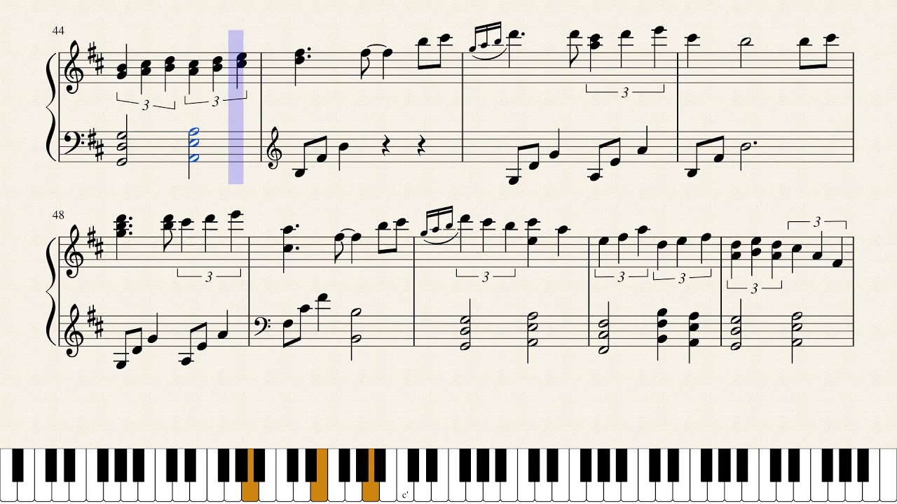 Noir OST - Solitude by the window Piano Sheet