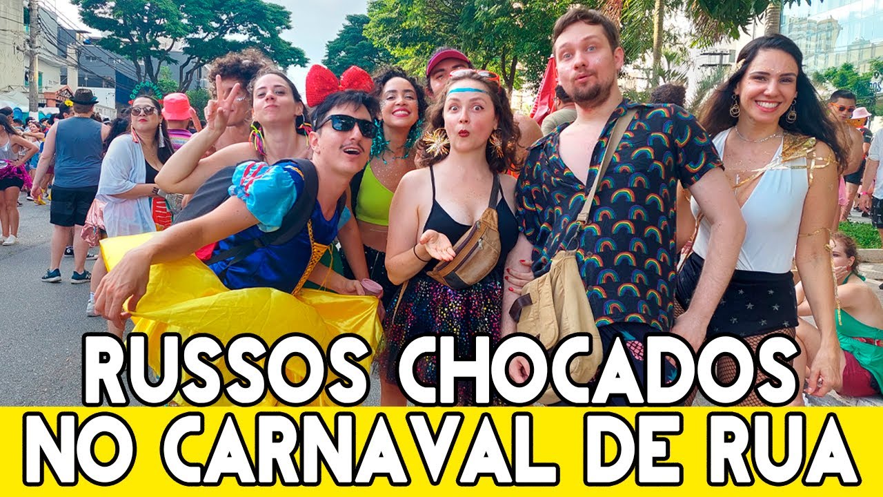 Como eu e meu AMIGO RUSSO piramos nos blocos do CARNAVAL DE RUA