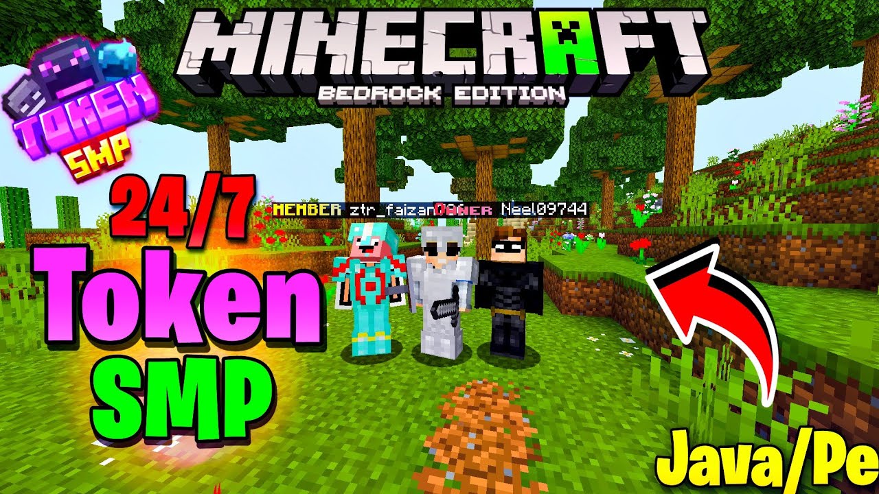 24/7 TOKEN SMP | PUBLIC TOKEN SMP FOR JAVA & PE | HOW TO JOIN 🔥