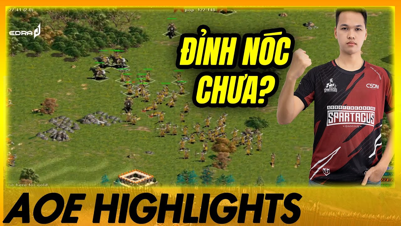 2 thầy trò Chim Sẻ đánh trận đấu CĂNG NHƯ DÂY ĐÀN | AoE Highlights #aoe