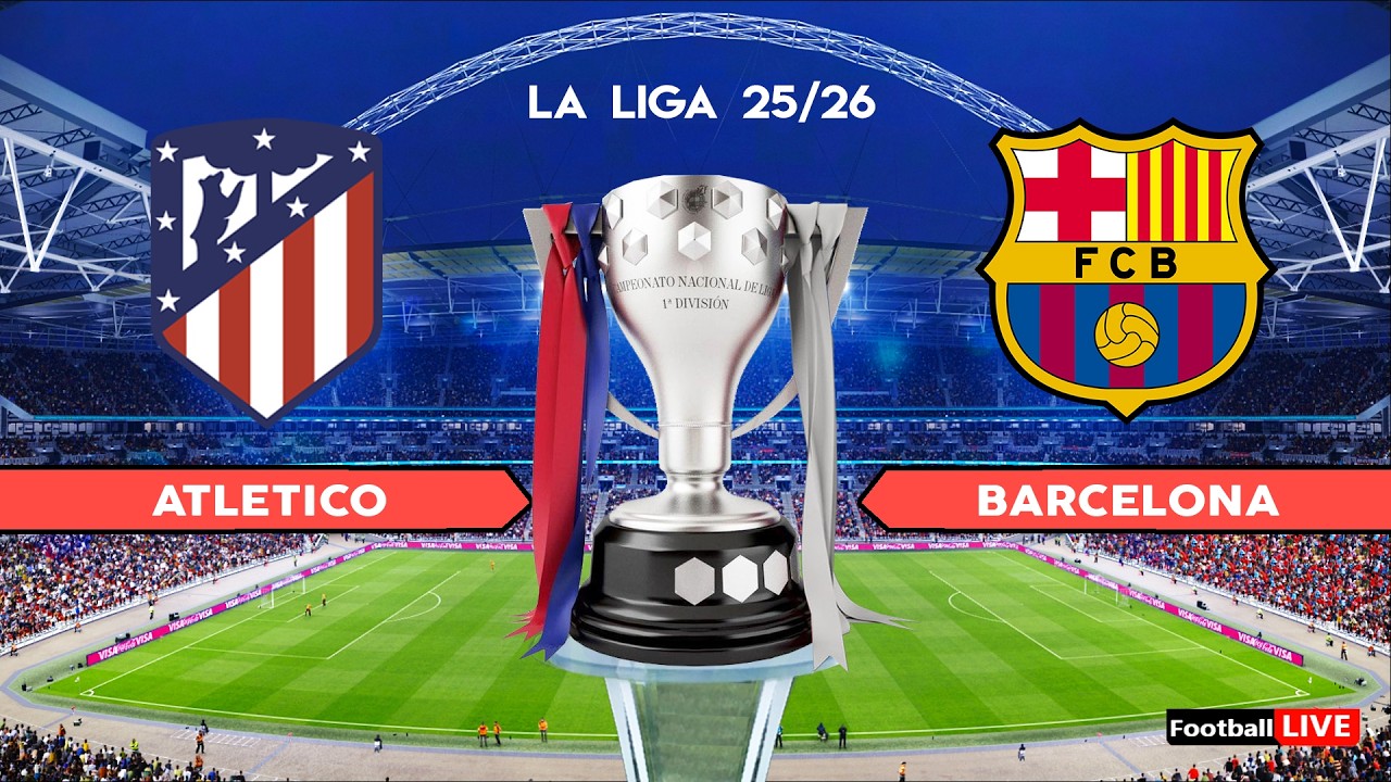 ATLETICO MADRID vs BARCELONA - La Liga 25/26 | Full Match All Goals | Simulation PES