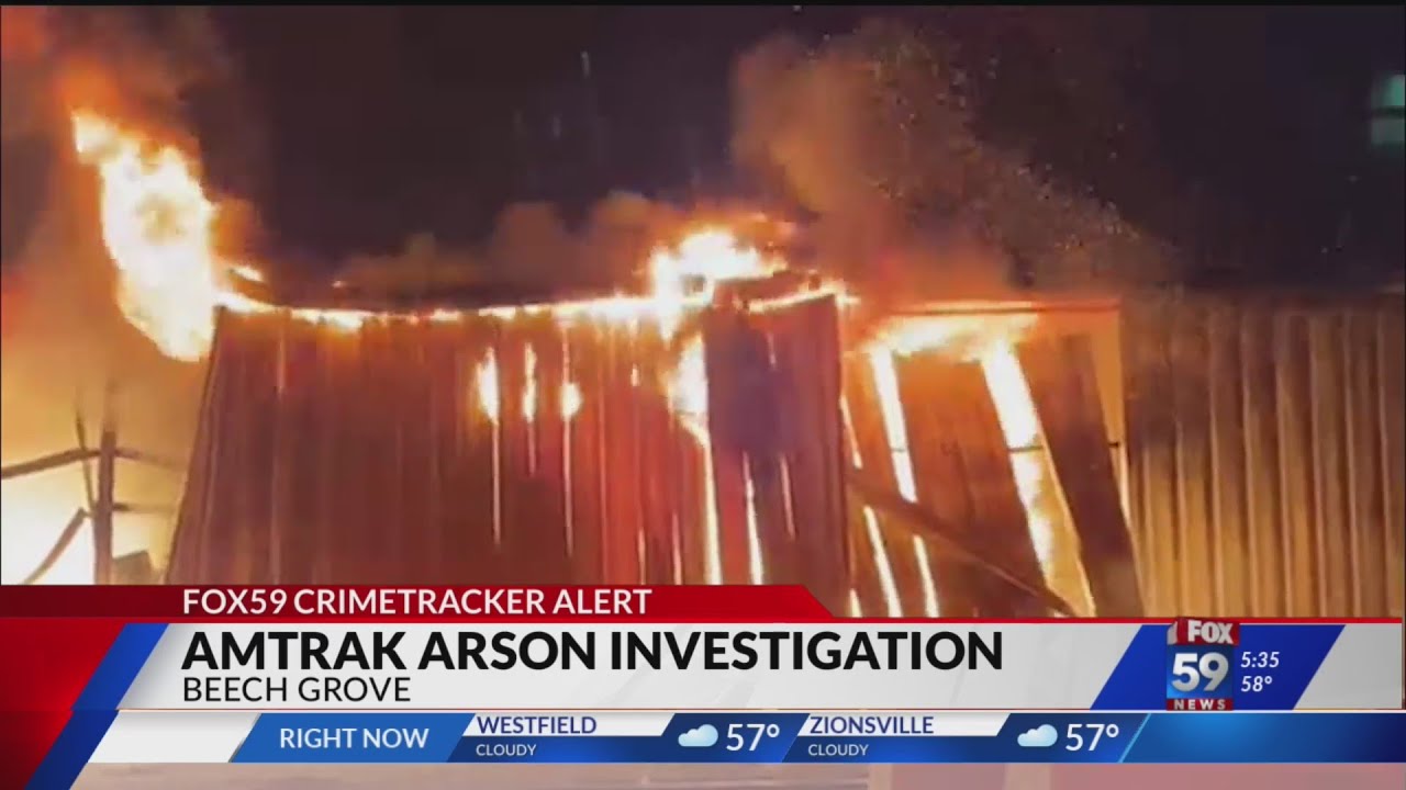 Amtrak facility fire in Beech Grove intentionally set, investigators say