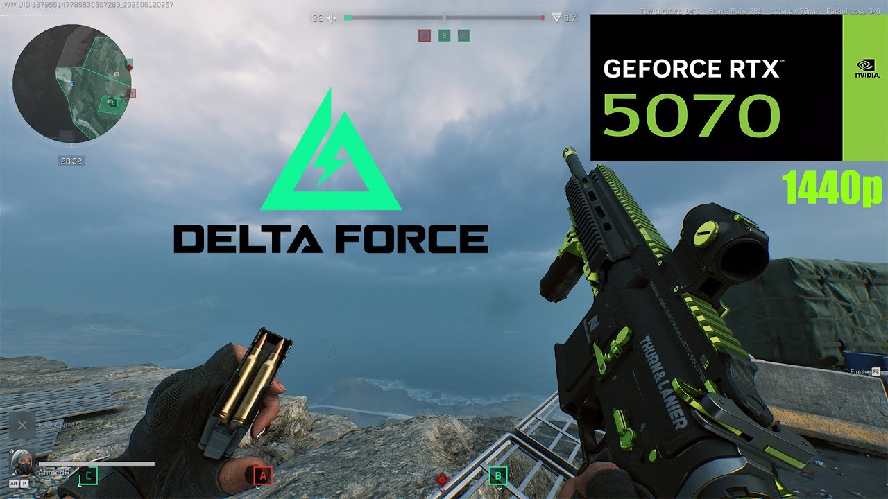 Delta Force | RTX 5070 12GB ( 2K Ultimate Settings DLSS 4 ON + FG ON ) 1440p
