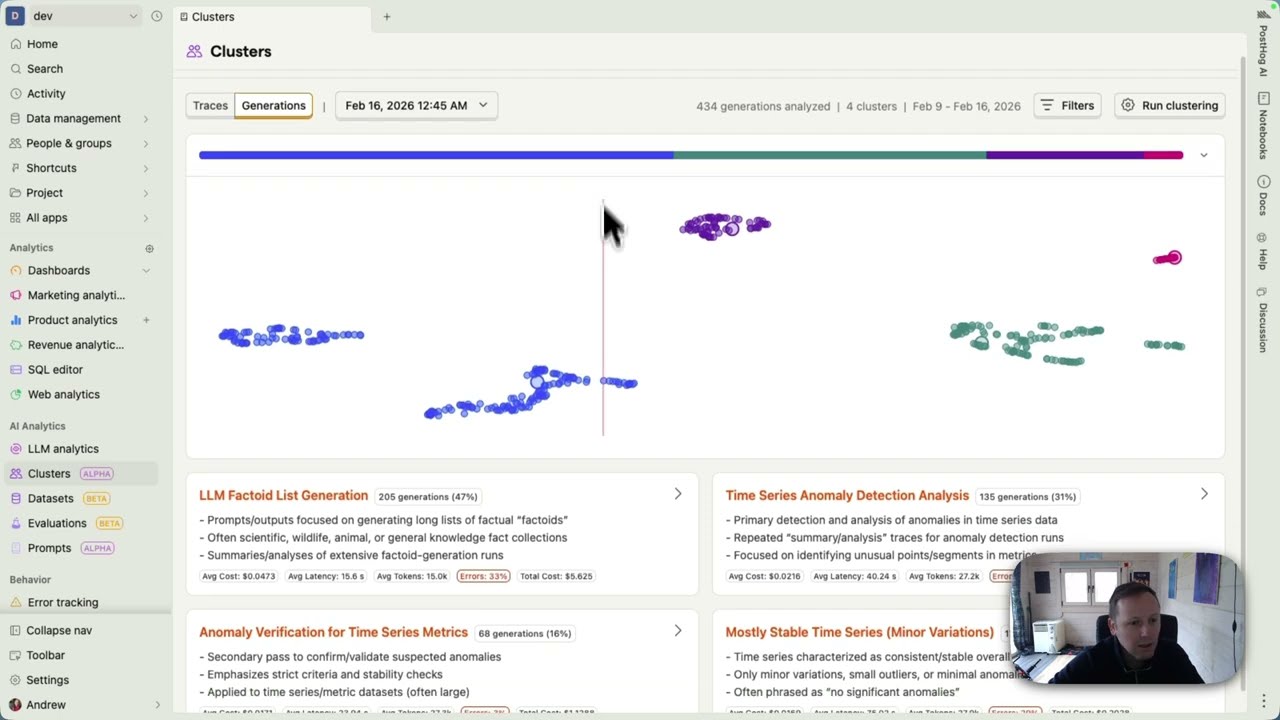 PostHog LLM Analytics Clusters Demo