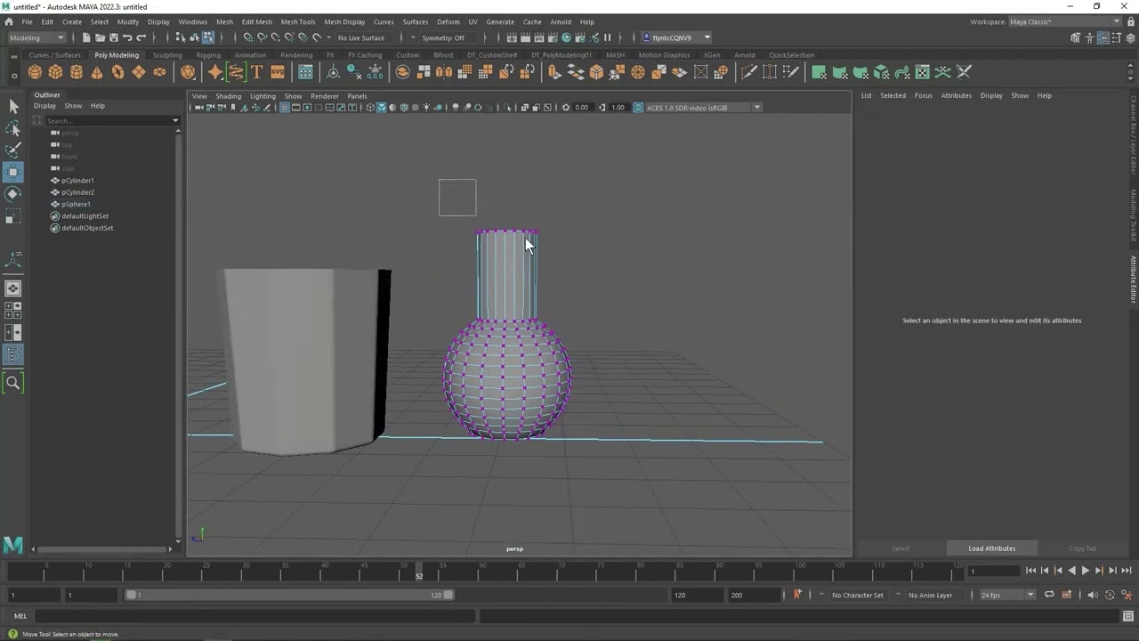 Maya: Spline Model a Wine Glass 04/04