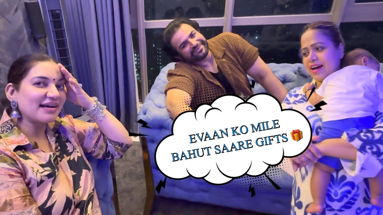@EvaanLehri KO MILE BAHUT SAARE GIFTS 🎁 @DRISHTIIGAREWALVLOGS | Sakshi Lehri Vlogs