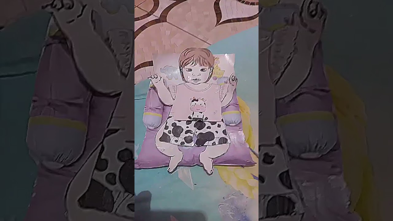 bangun tidur #paper doll#vlog #boneka#bayi#minguu#ceria🦋
