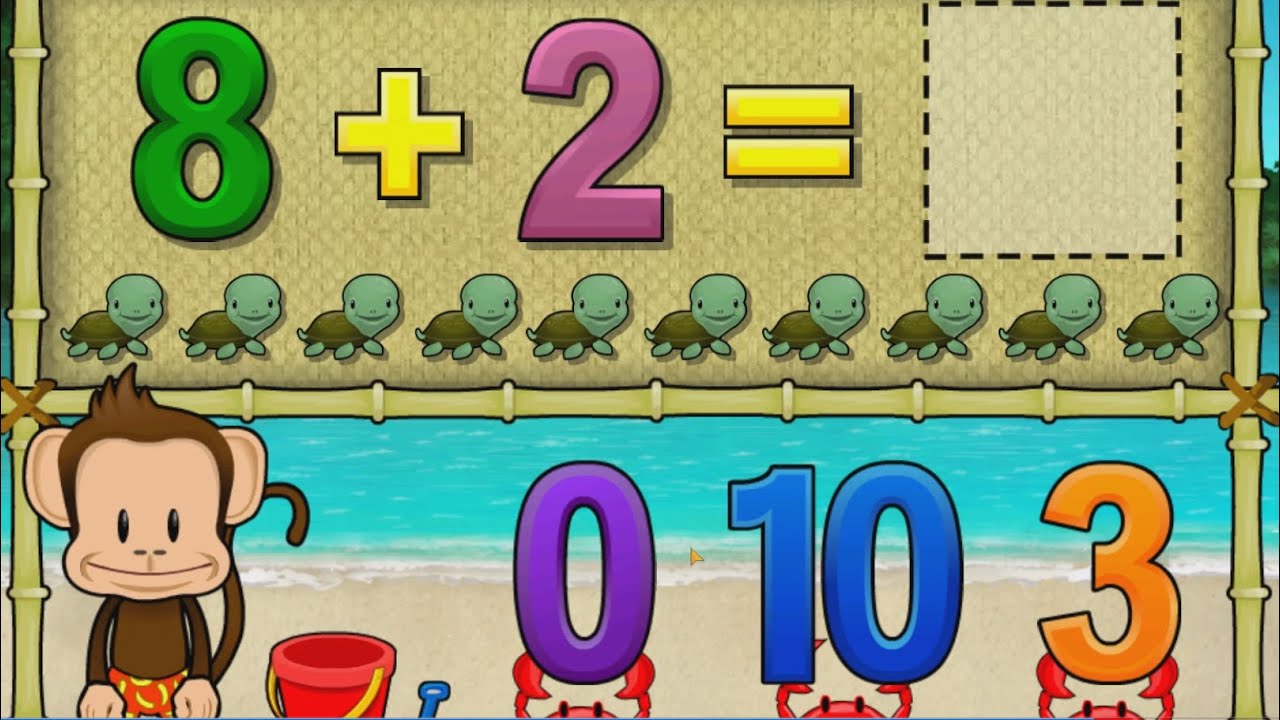 Monkey Math School Sunshine: Part 3 (Preschool Learning)