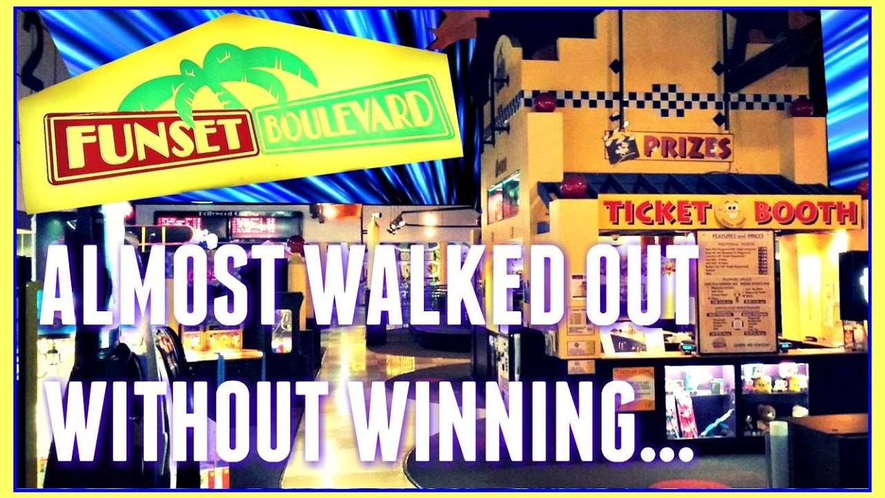 I Almost Didn't Win?! Funset Boulevard Arcade Family Entertainment Center ArcadeJackpotPro