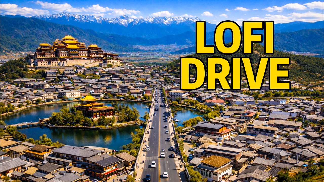 Car Travel Through China | Shangri-La（2） | Music Highway Drive in 4K