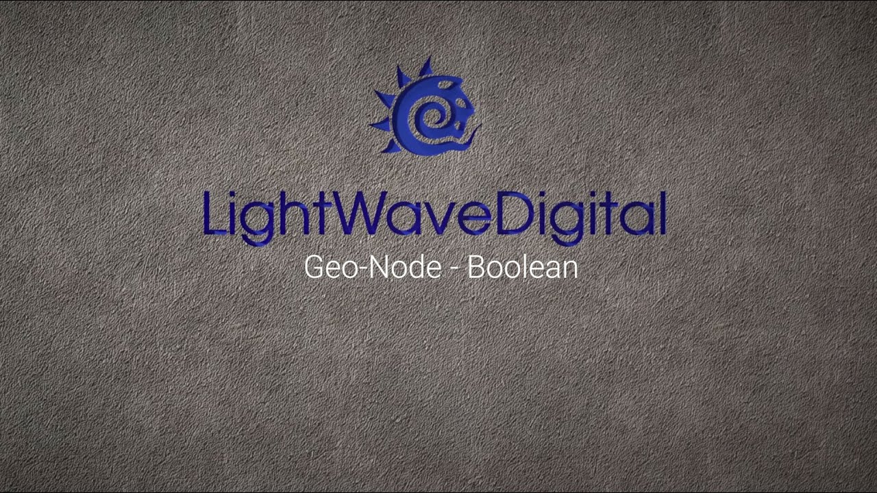 Lightwave 3D Geo Node - Boolean